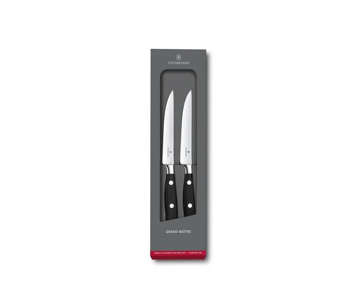 Victorinox - Zestaw noży do steków GRAND MAITRE, 12 cm, 2 szt., czarny