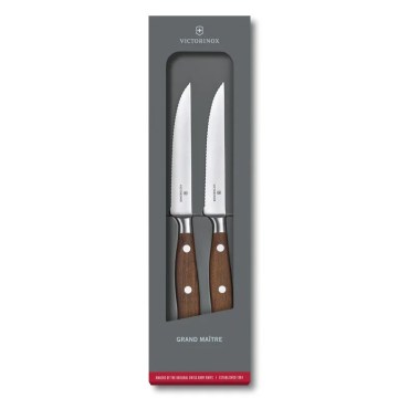 Victorinox - Zestaw noży do steków GRAND MAITRE, 12 cm, 2 szt., klon
