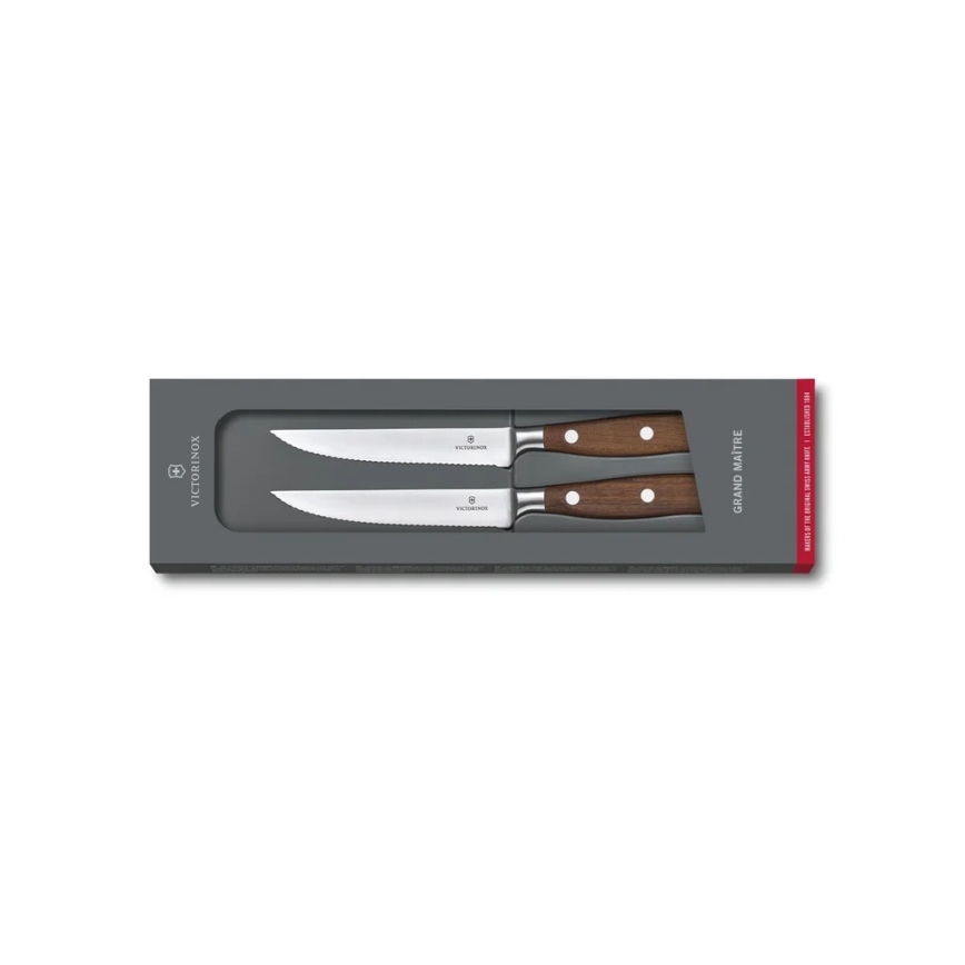 Victorinox - Zestaw noży do steków GRAND MAITRE, 12 cm, 2 szt., klon