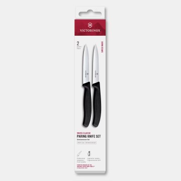 Victorinox - Zestaw noży kuchennych do warzyw SWISS CLASSIC 10 cm, 2 szt., czarny