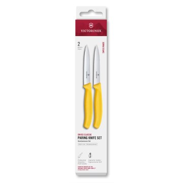 Victorinox - Zestaw noży kuchennych do warzyw SWISS CLASSIC 10 cm 2 szt. żółty