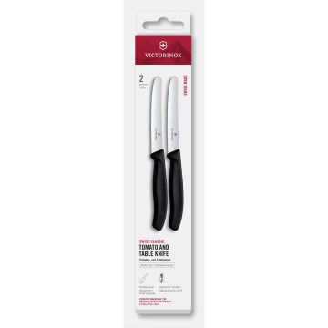 Victorinox - Zestaw noży kuchennych do warzyw SWISS CLASSIC 11 cm, 2 szt., czarne