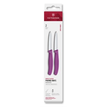 Victorinox - Zestaw noży kuchennych do warzyw SWISS CLASSIC, 8 cm, 2 szt., fioletowy