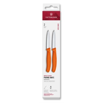 Victorinox - Zestaw noży kuchennych do warzyw SWISS CLASSIC 8 cm 2 szt. pomarańczowy