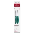 Victorinox - Zestaw noży kuchennych do warzyw SWISS CLASSIC 8 cm 2 szt. turkusowy