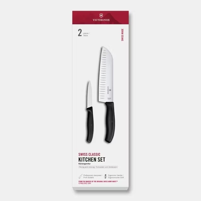 Victorinox - Zestaw noży kuchennych SWISS CLASSIC 2 szt. czarny