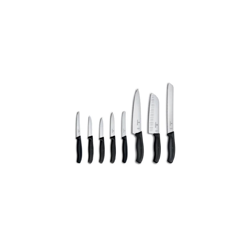 Victorinox - Zestaw noży kuchennych w bloku SWISS CLASSIC, 9 szt., buk/beżowy