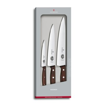 Victorinox - Zestaw noży kuchennych WOOD 3 szt. klon