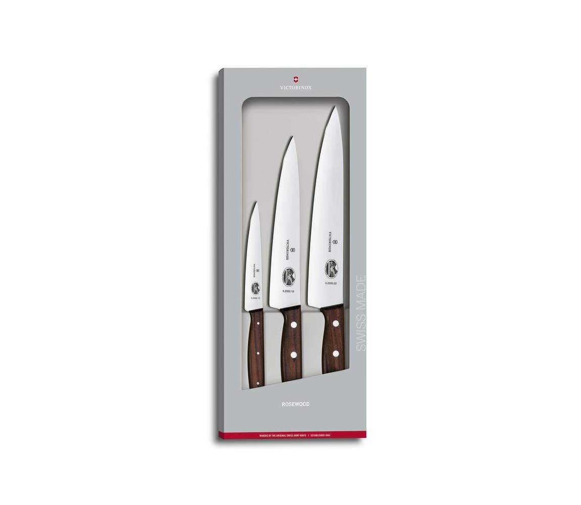 Victorinox - Zestaw noży kuchennych WOOD 3 szt. klon