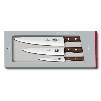 Victorinox - Zestaw noży kuchennych WOOD 3 szt. klon