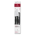 Victorinox - Zestaw noży kuchennych z obieraczką SWISS CLASSIC 3 szt. czarny