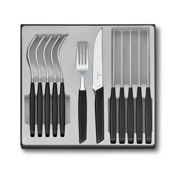 Victorinox - Zestaw sztućców SWISS MODERN 12 szt. czarny