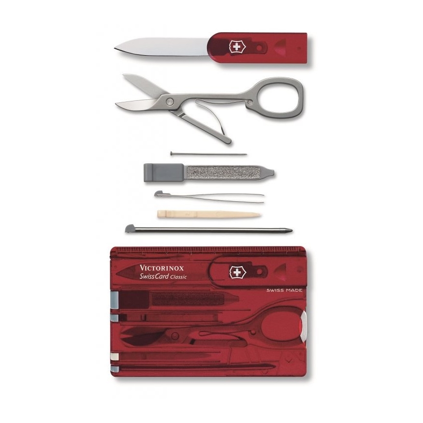 Victorinox - Zestaw wielofunkcyjny 10 funkcji czerwony