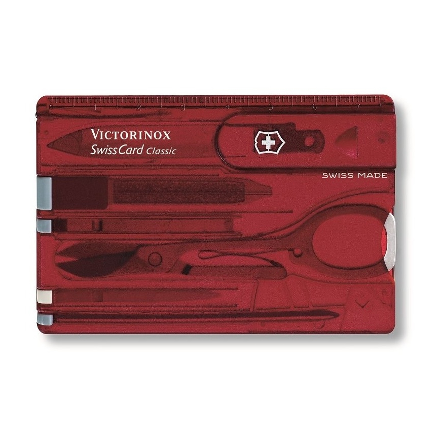 Victorinox - Zestaw wielofunkcyjny 10 funkcji czerwony