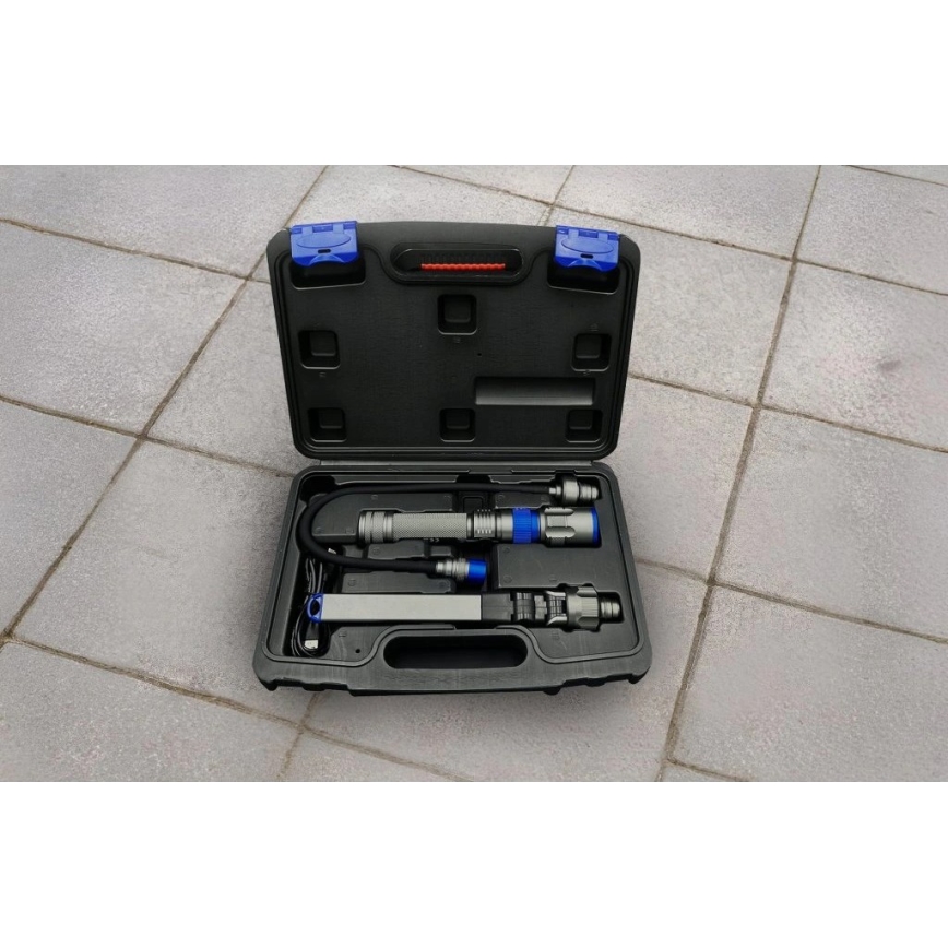 Viking - Ładowalna latarka LED 3 w 1 LED/5V IPX4 380 lm 2200 mAh