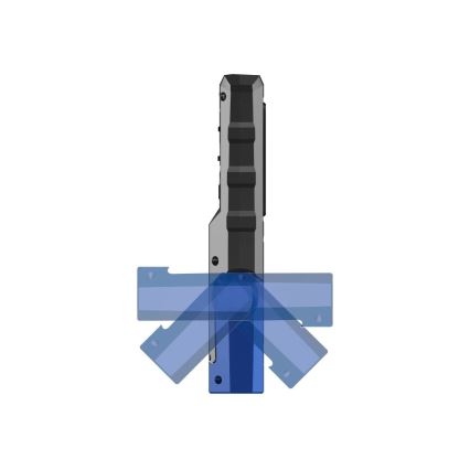 Viking - Ładowalna latarka LED z funkcją ściemniania, 5V, IPX6, 400 lm, 2200 mAh