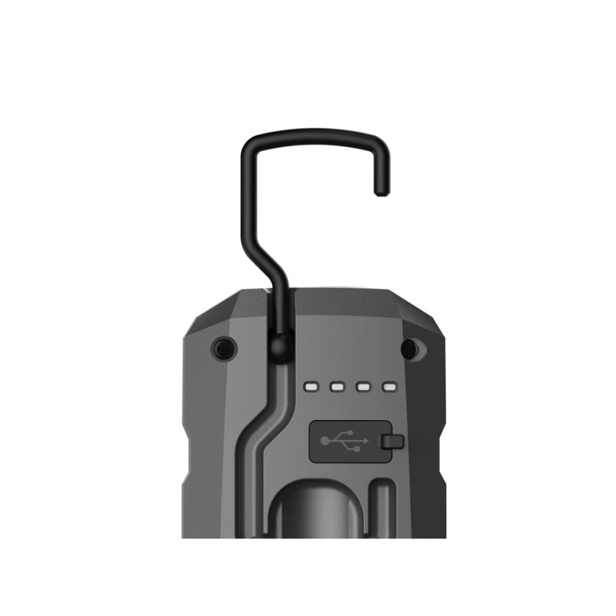 Viking - Ładowalna latarka LED z funkcją ściemniania, 5V, IPX6, 400 lm, 2200 mAh