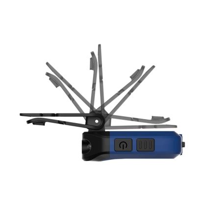 Viking - Ładowalna latarka LED ze ściemnianiem, z czujnikiem i czerwonym światłem, 5V, IPX4, 200 lm, 500 mAh