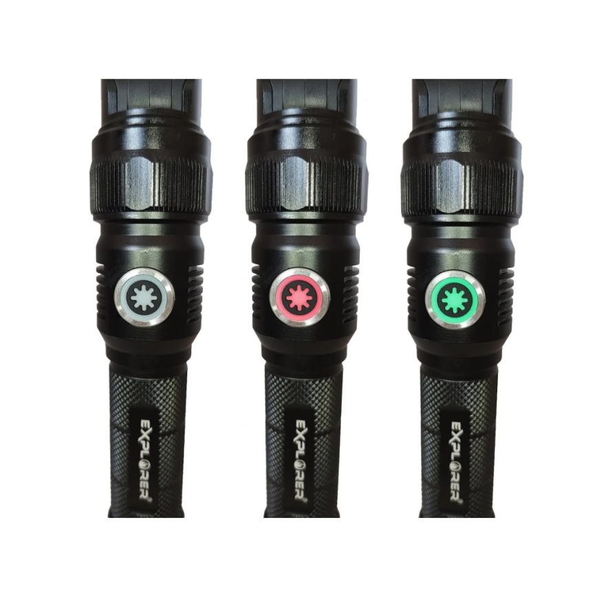 Viking - Ładowalna, ściemnialna latarka LED, 5V, IPX4, 1200 lm, 5000 mAh