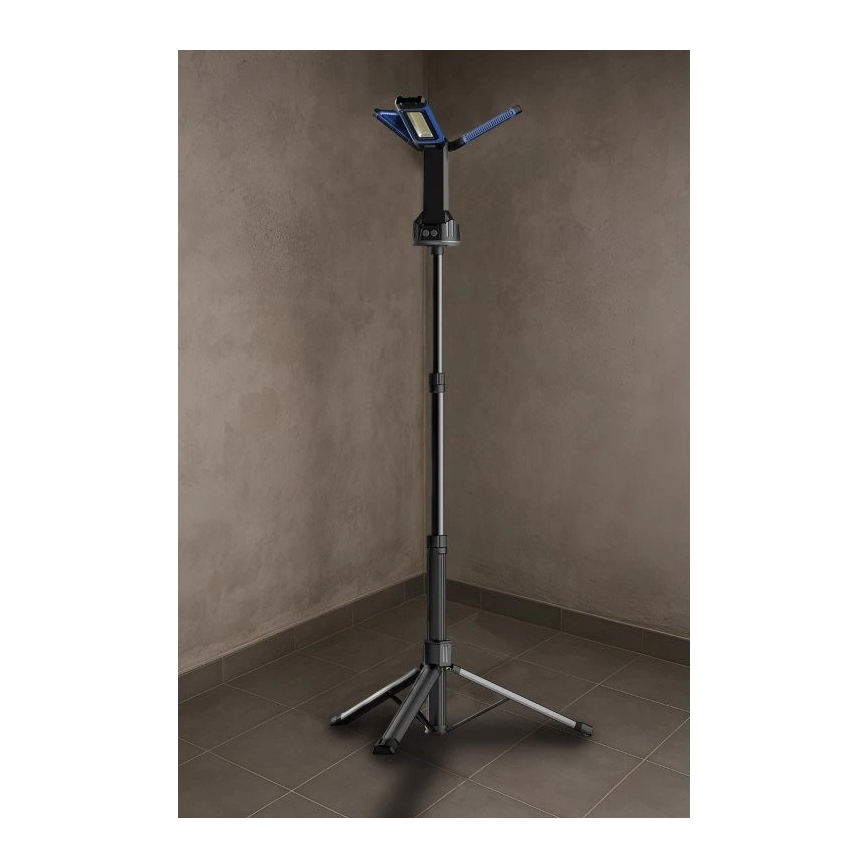 Viking - ładowalny reflektor LED ze stojakiem 3xLED/5V IPX4 7000 lm 4000 mAh