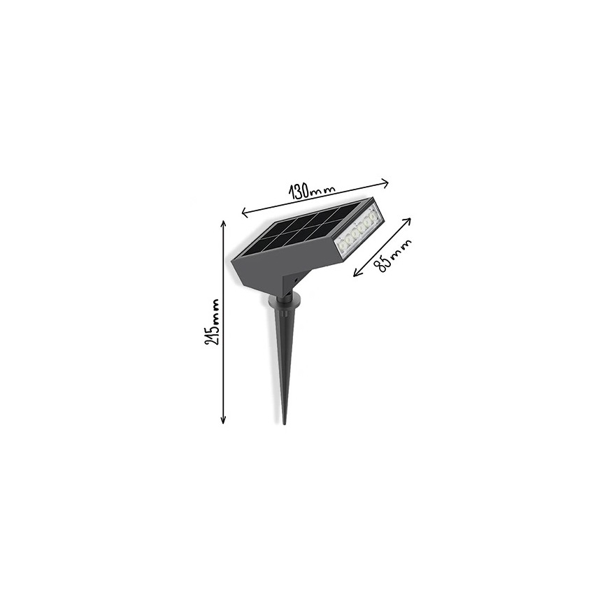 Viking - Lampa solarna LED/1,4W/3,7V IP65 3000K