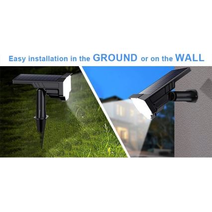 Viking - Lampa solarna LED/1W/3,7V IP65 6000K 2200 mAh