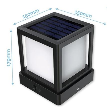 Viking - Lampa solarna LED z czujnikiem LED/1,4W/3,7V IP54 4000K 2000 mAh
