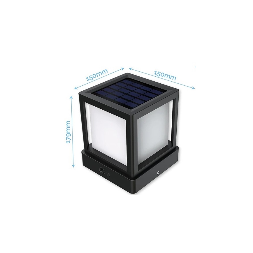 Viking - Lampa solarna LED z czujnikiem LED/1,4W/3,7V IP54 4000K 2000 mAh