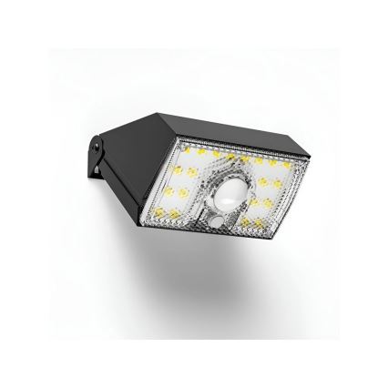 Viking - solarny kinkiet LED z czujnikiem LED/3,7V IP54 3000/4000K 2000 mAh