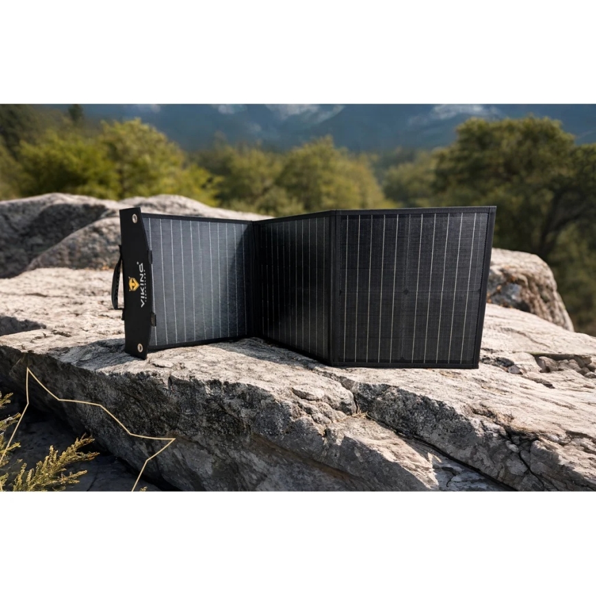 Viking - Panel solarny USB Power Delivery 60W/20V IPX4 czarny