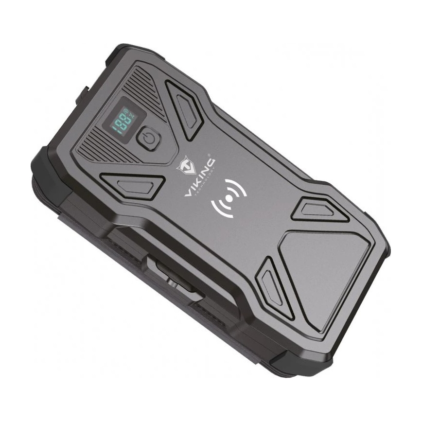 Viking - powerbank z latarką LED, bezprzewodowym ładowaniem i panelem solarnym Power Delivery 22,5W/20000 mAh