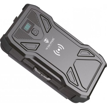 Viking - Powerbank z latarką LED, ładowaniem bezprzewodowym i panelem słonecznym Power Delivery 22,5W/10000 mAh