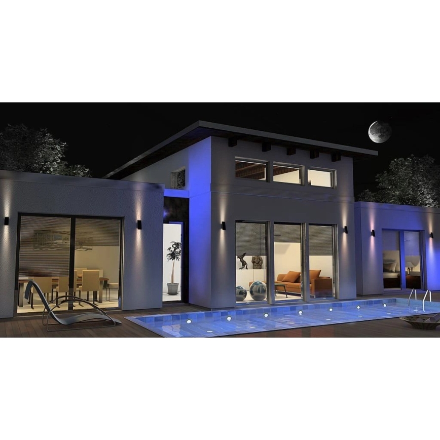 Viking - ściemnialny solarny kinkiet LED/1,5W/3,7V IP65 4000K 2000 mAh