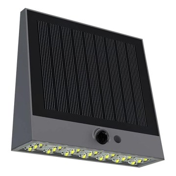 Viking - ściemnialny solarny kinkiet LED z czujnikiem LED/2W/3,7V IP54 4000K 2000 mAh