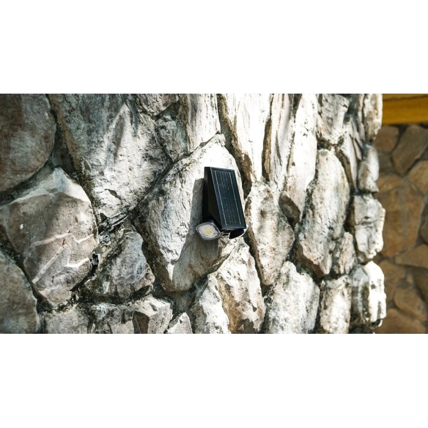 Viking - ściemnialny solarny kinkiet ścienny z czujnikiem LED/1,3W/3,7V IP44 4000K 2000 mAh