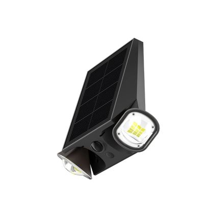 Viking - ściemnialny solarny kinkiet ścienny z czujnikiem LED/1,3W/3,7V IP44 4000K 2000 mAh