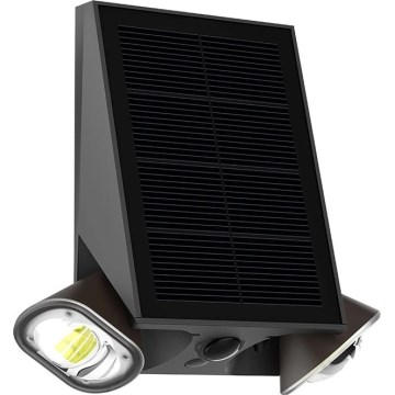 Viking - ściemnialny solarny kinkiet ścienny z czujnikiem LED/1,3W/3,7V IP44 4000K 2000 mAh