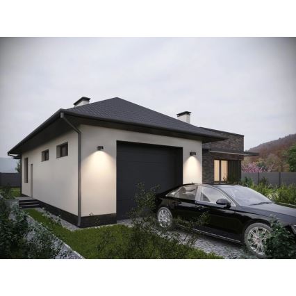 Viking - ściemnialny solarny kinkiet LED z czujnikiem LED/1W/3,7V IP44 4000K 2000 mAh