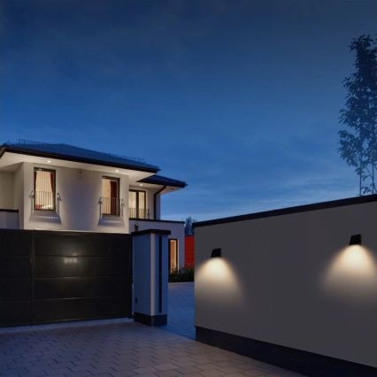 Viking - ściemnialny solarny kinkiet LED z czujnikiem LED/2W/3,7V IP54 4000K 2000 mAh