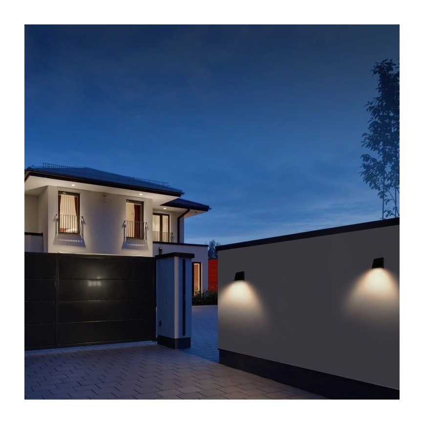 Viking - ściemnialny solarny kinkiet LED z czujnikiem LED/2W/3,7V IP54 4000K 2000 mAh