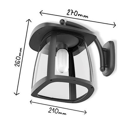 Viking - Ściemnialny solarny kinkiet LED/2W/3,7V IP54 4000K 2000 mAh