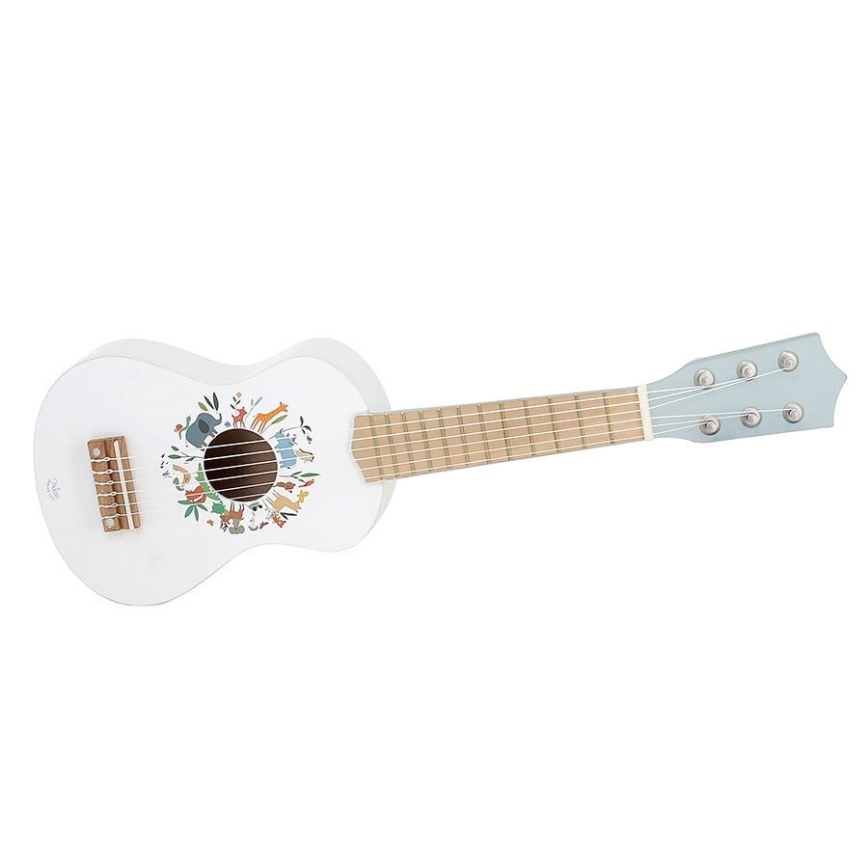 Vilac - Dziecięca drewniana gitara Zwierzęta świata Sarah Betz