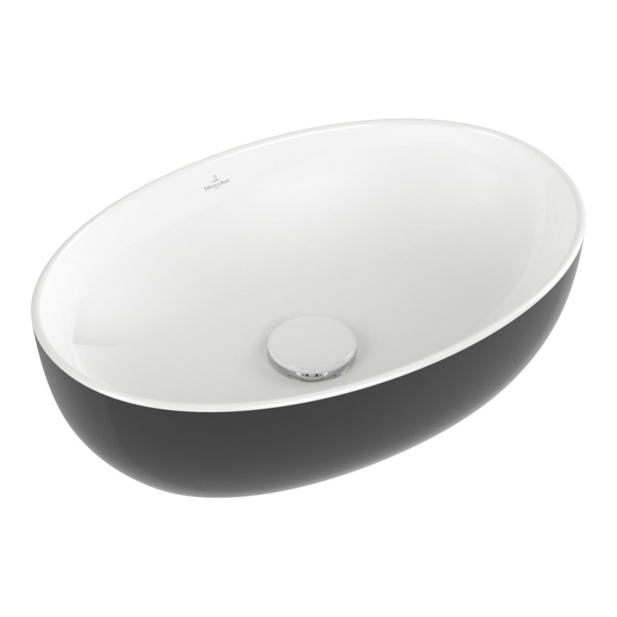 Villeroy & Boch 438848BCT8 - Umywalka wpuszczana ARTIS 48x32,5 cm ceramika/czarny