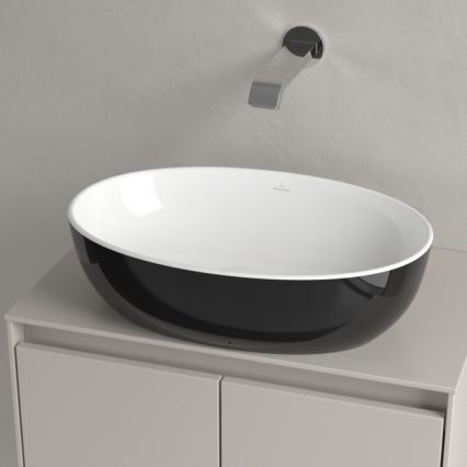Villeroy & Boch 438848BCT8 - Umywalka wpuszczana ARTIS 48x32,5 cm ceramika/czarny