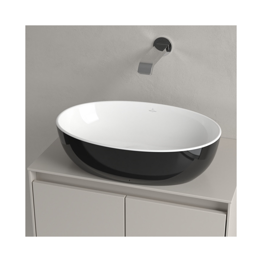 Villeroy & Boch 438848BCT8 - Umywalka wpuszczana ARTIS 48x32,5 cm ceramika/czarny