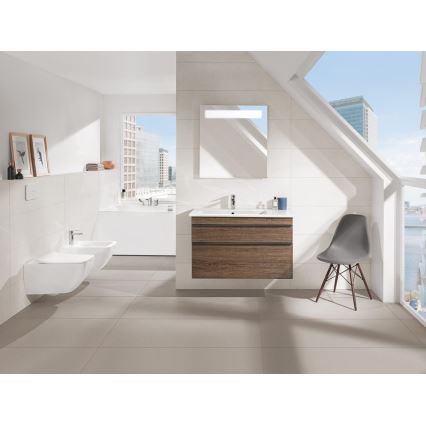Villeroy & Boch 4611RL01 - Wisząca miska WC z deską sedesową SoftClose VENTICELLO ceramika/biała