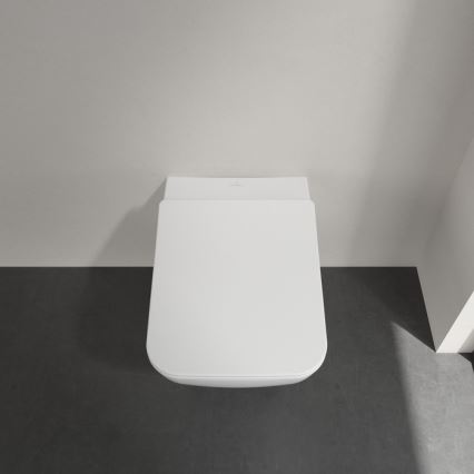 Villeroy & Boch 4611RLR1 - Wisząca miska WC z deską sedesową SoftClose VENTICELLO ceramika/biała