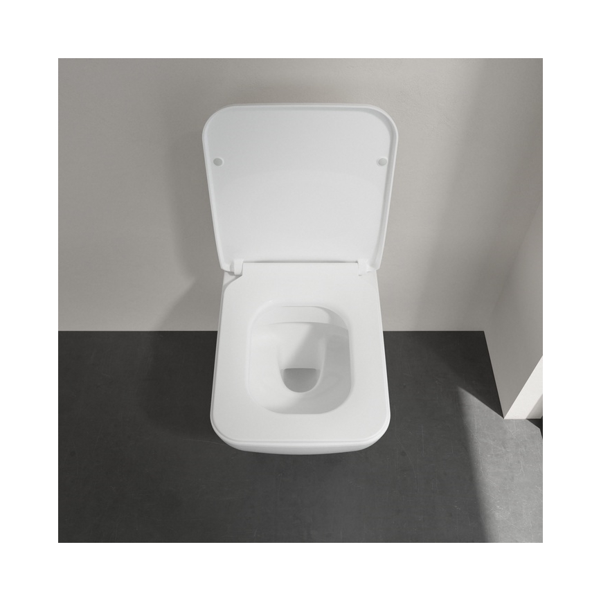 Villeroy & Boch 4611RS01 - Wisząca miska WC z deską sedesową SoftClose VENTICELLO ceramika/biała