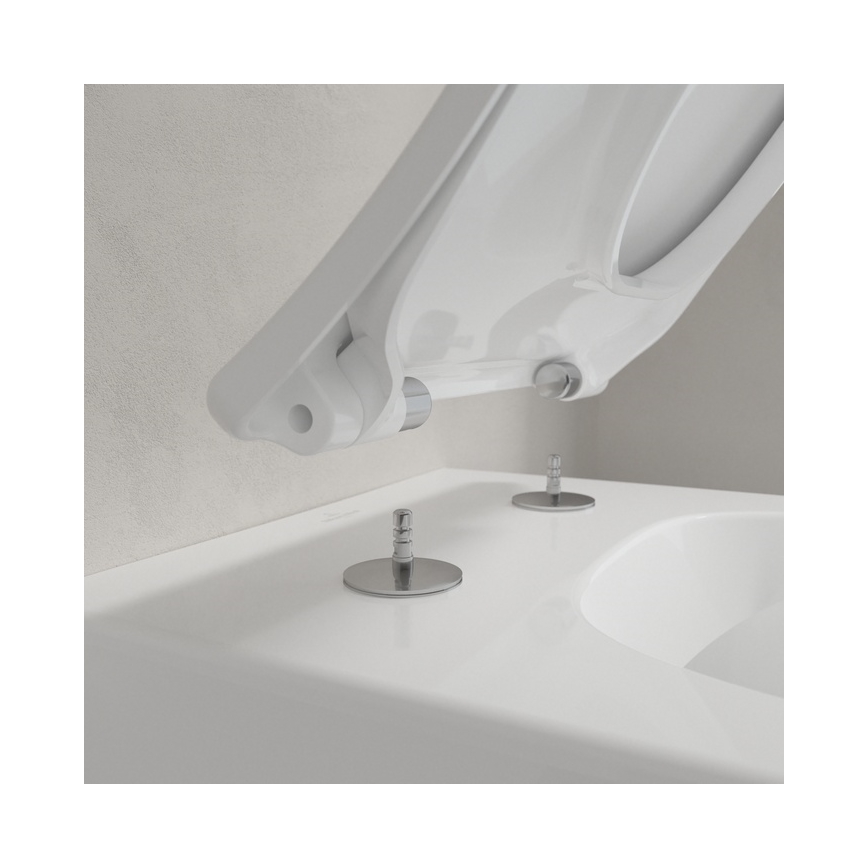 Villeroy & Boch 4611RS01 - Wisząca miska WC z deską sedesową SoftClose VENTICELLO ceramika/biała