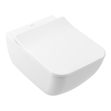 Villeroy & Boch 4611RSR1 - Wisząca miska WC z deską sedesową z funkcją SoftClose VENTICELLO ceramika/biała
